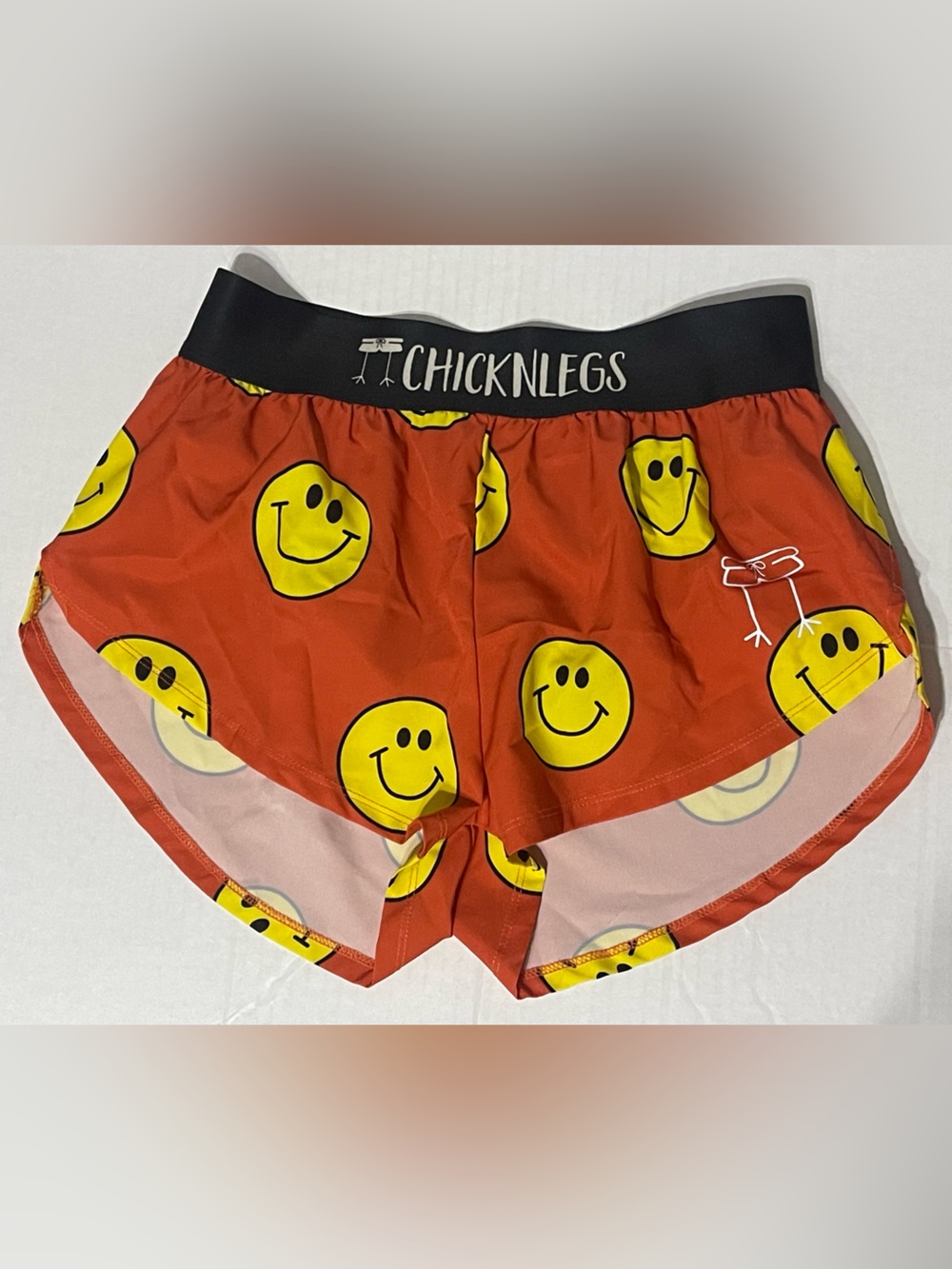 ChicknLegs 1.5" Split Shorts - Women’s XS - Smiley- EUC